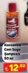 KONSANTRE CAM SUYU ŞAMPUANI 50 ML indirimli fiyat KONSANTRE CAM SUYU ŞAMPUANI 50 ML fiyat ve kampanya bilgisi